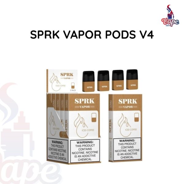 SPRK VAPOR PODS V4 Iced Coffee
