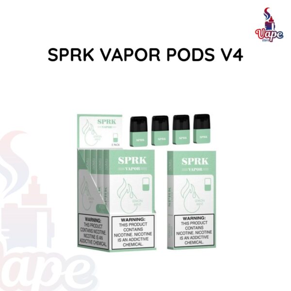 SPRK VAPOR PODS V4 Lemon Mint