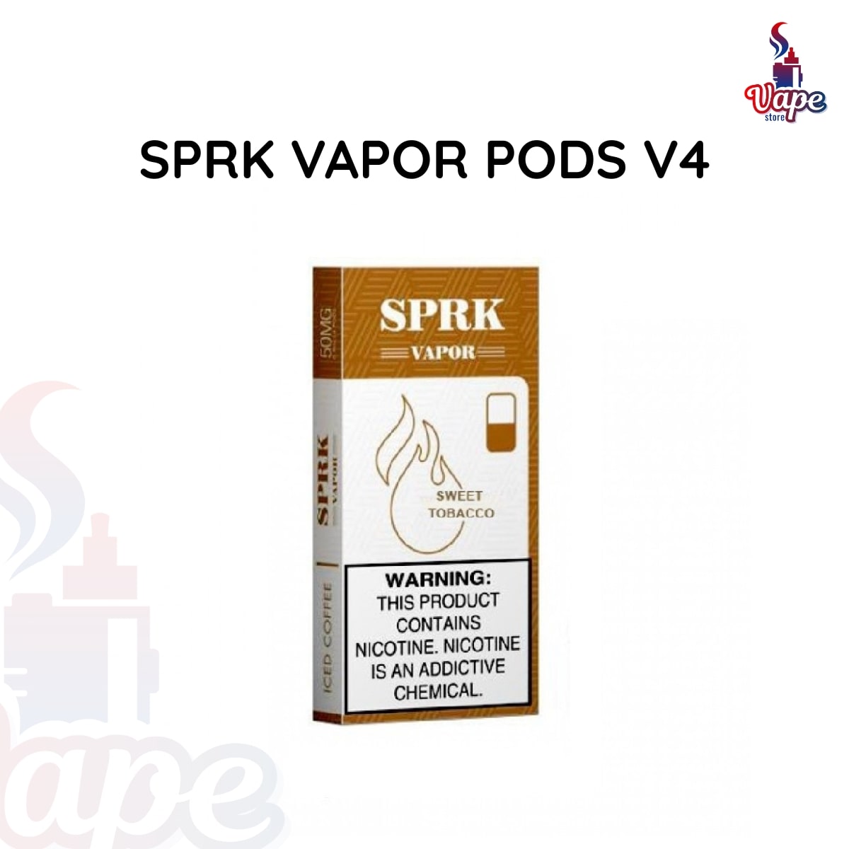 SPRK VAPOR PODS V4 Sweet Tobacco