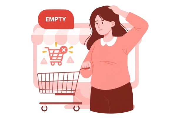 Vape Store Empty cart