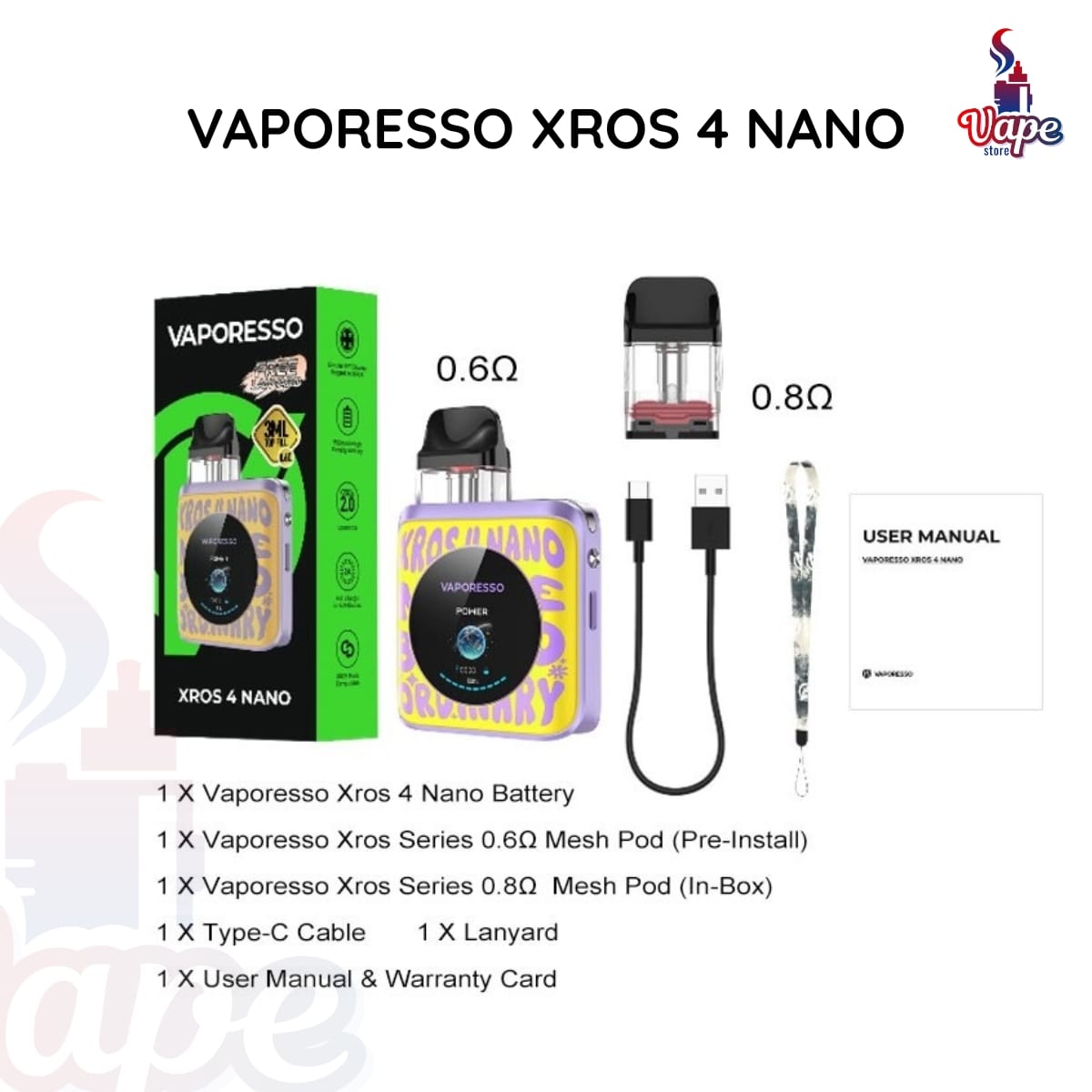XROS 4 Nano Pod Kit