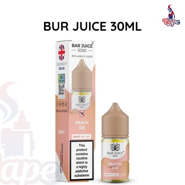 BAR JUICE 5000 SALTNIC 30MLPeach Ice