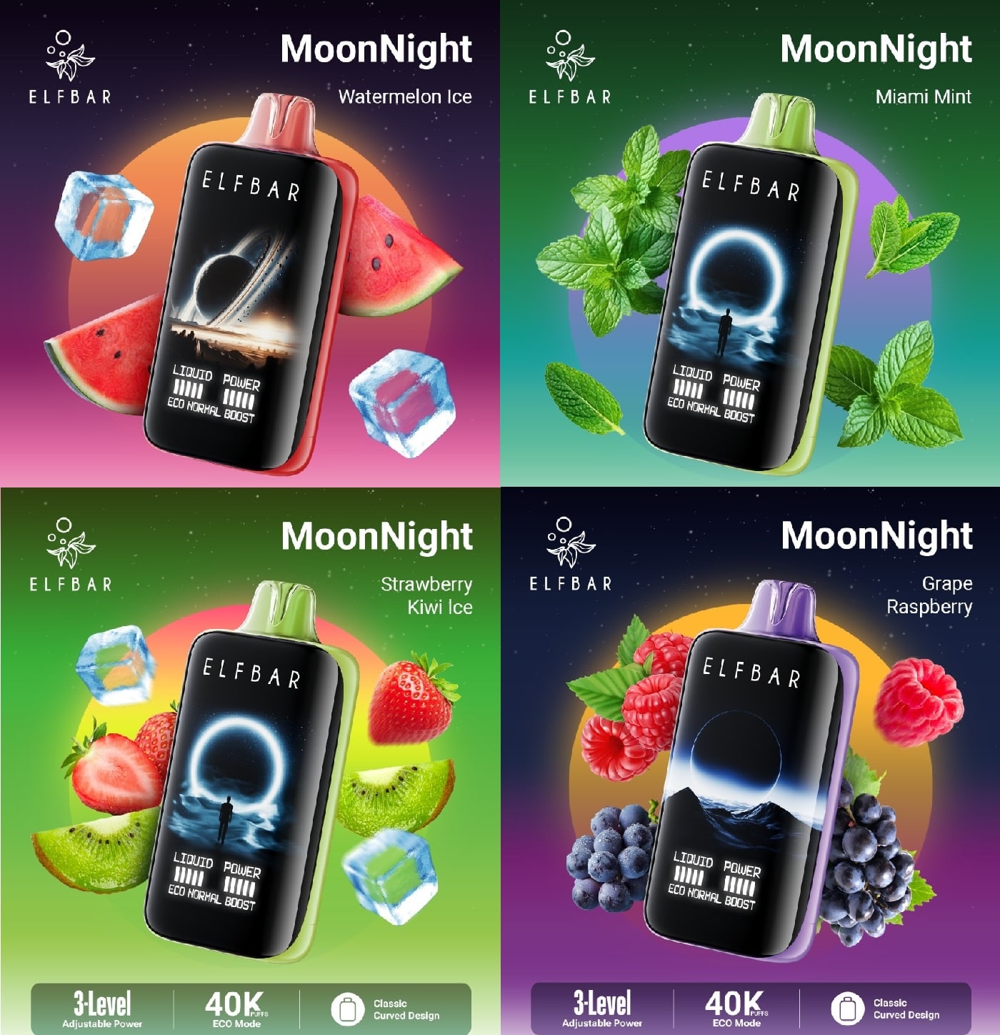 ELFBAR MOON NIGHT 40000 PUFFS IN DUBAI