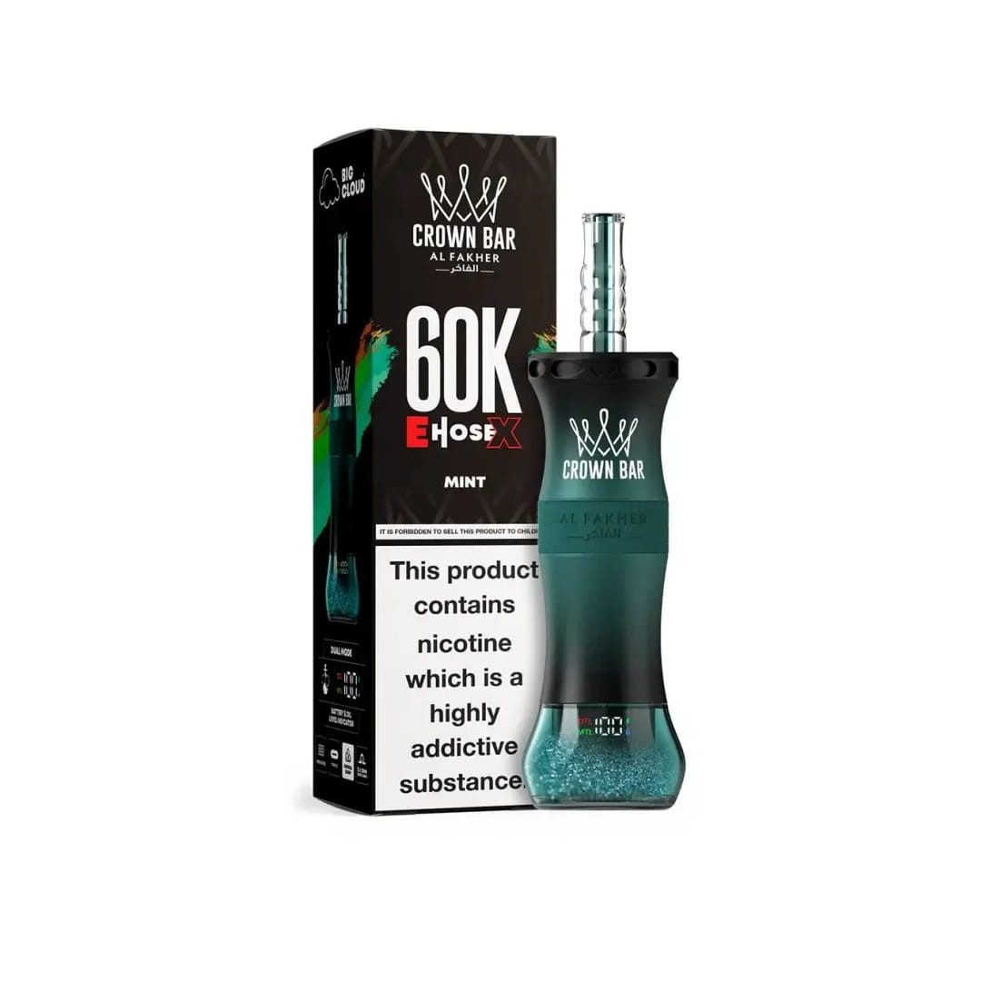 Al Fakher Crown Bar E Hose X 60000 Puffs In UAE Mint