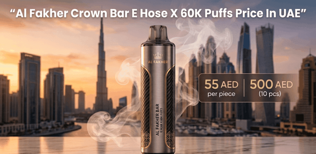 Al Fakher Crown Bar E Hose X 60K Puffs Price In UAE