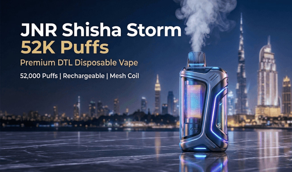 JNR Shisha Storm 52K Puffs Disposable Vape in Dubai UAE
