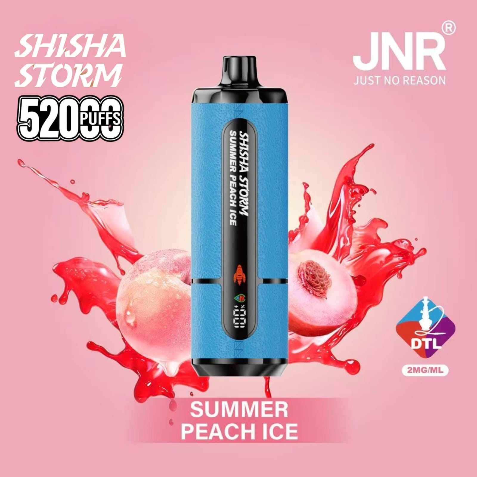JNR Shisha Storm 52000 SUMMER PEACH ICE