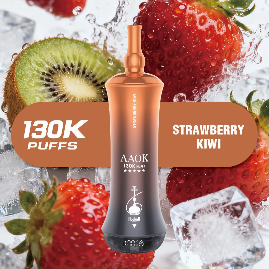 AAOK 130K PUFFS DISPOSABLE STRAWBERRY KIWI