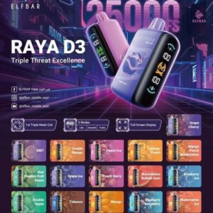 ELF BAR RAYA D3 PRO 25000 PUFFS