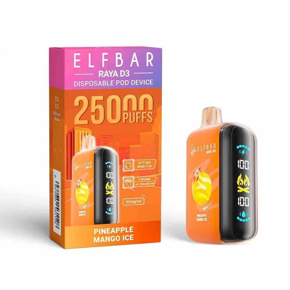 ELF BAR RAYA D3 PRO 25000 PUFFS DISPOSABLE VAPE - Image 3