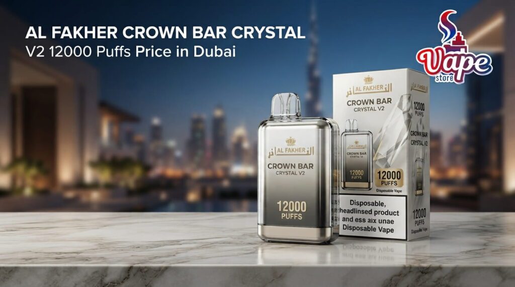 AL FAKHER CROWN BAR CRYSTAL V2 12000Puffs Price