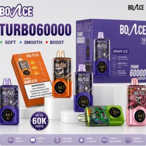 BOUNCE TURBO 60000 PUFFS Disposable Vape in Dubai