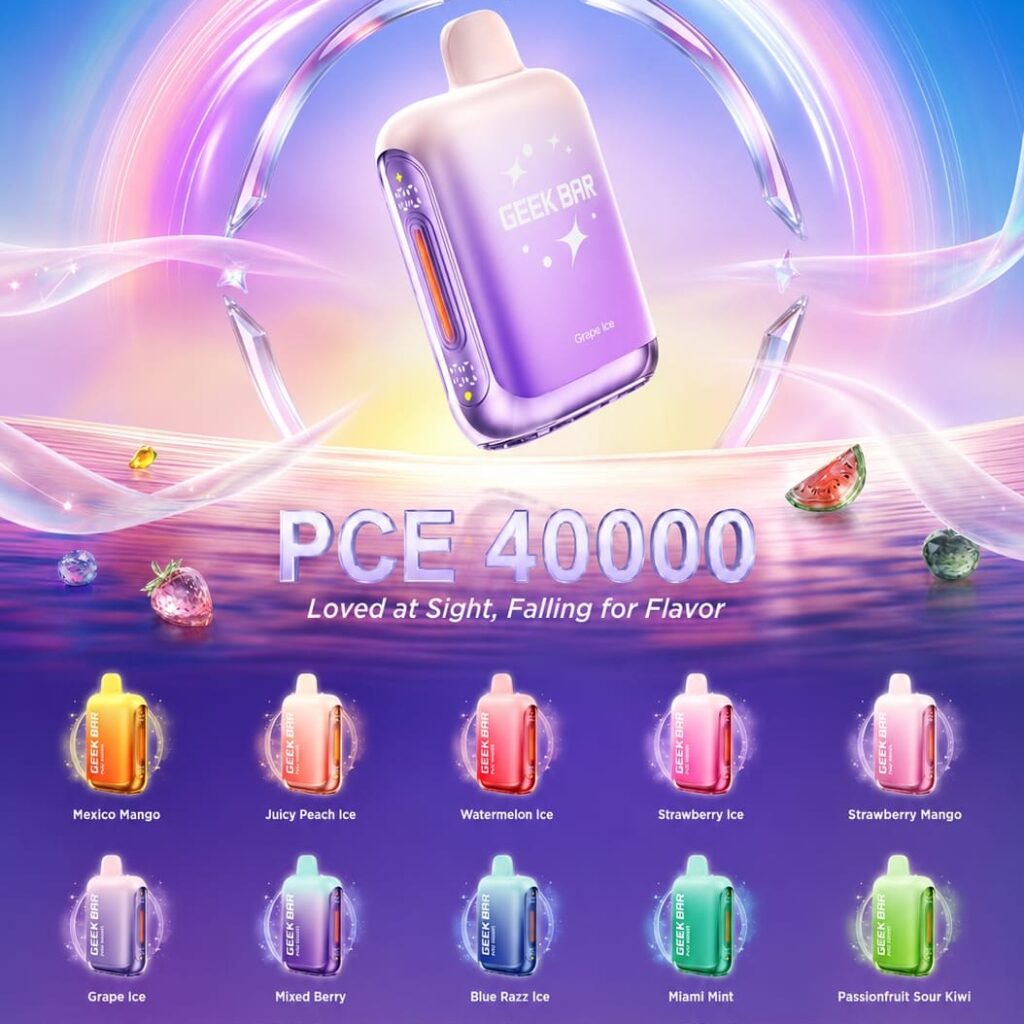 GEEK BAR PCE 40000 PUFFS DISPOSABLE VAPE IN DUBAI 2026