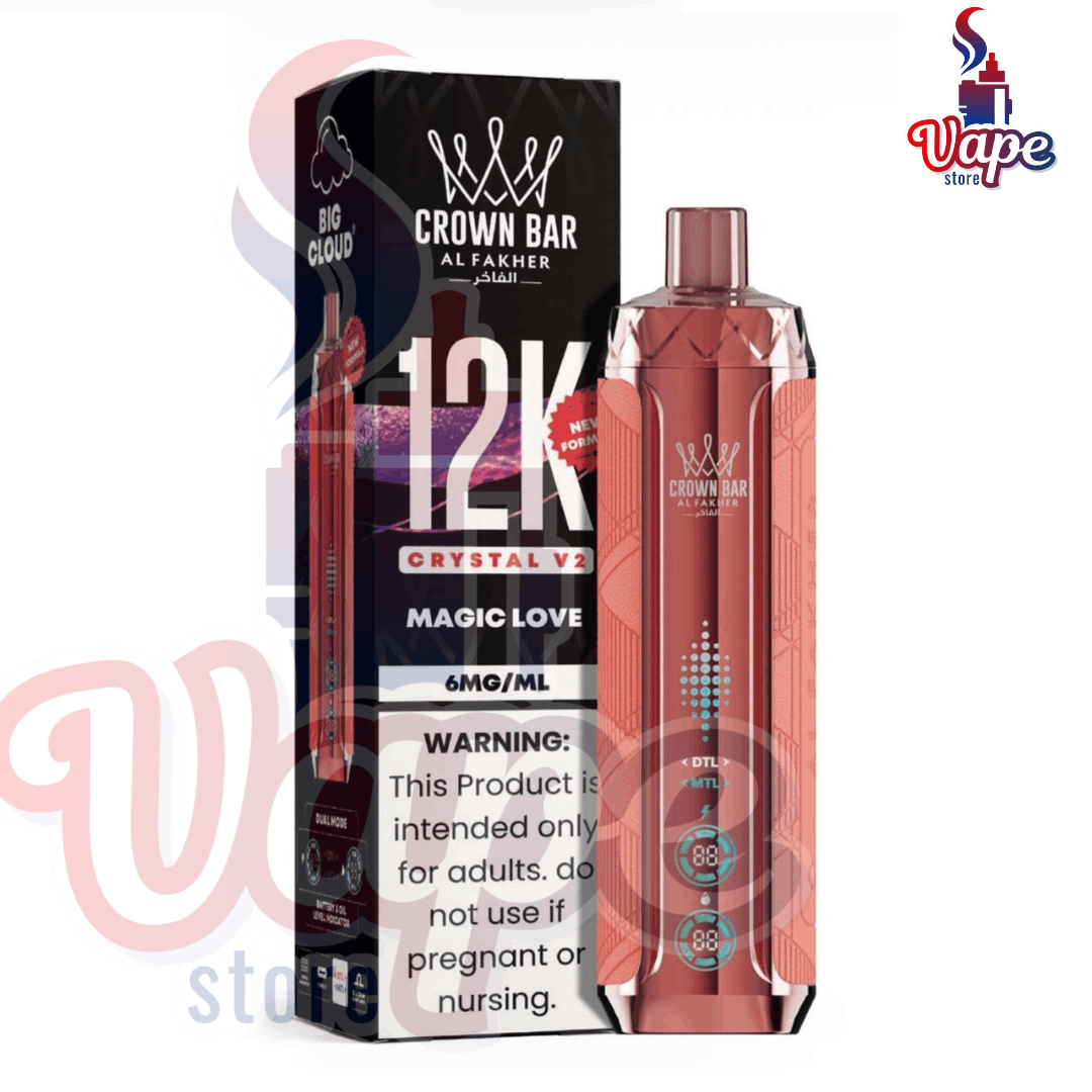 AL FAKHER CROWN BAR CRYSTAL V2 12000 PUFFS IN DUBAI - Image 7