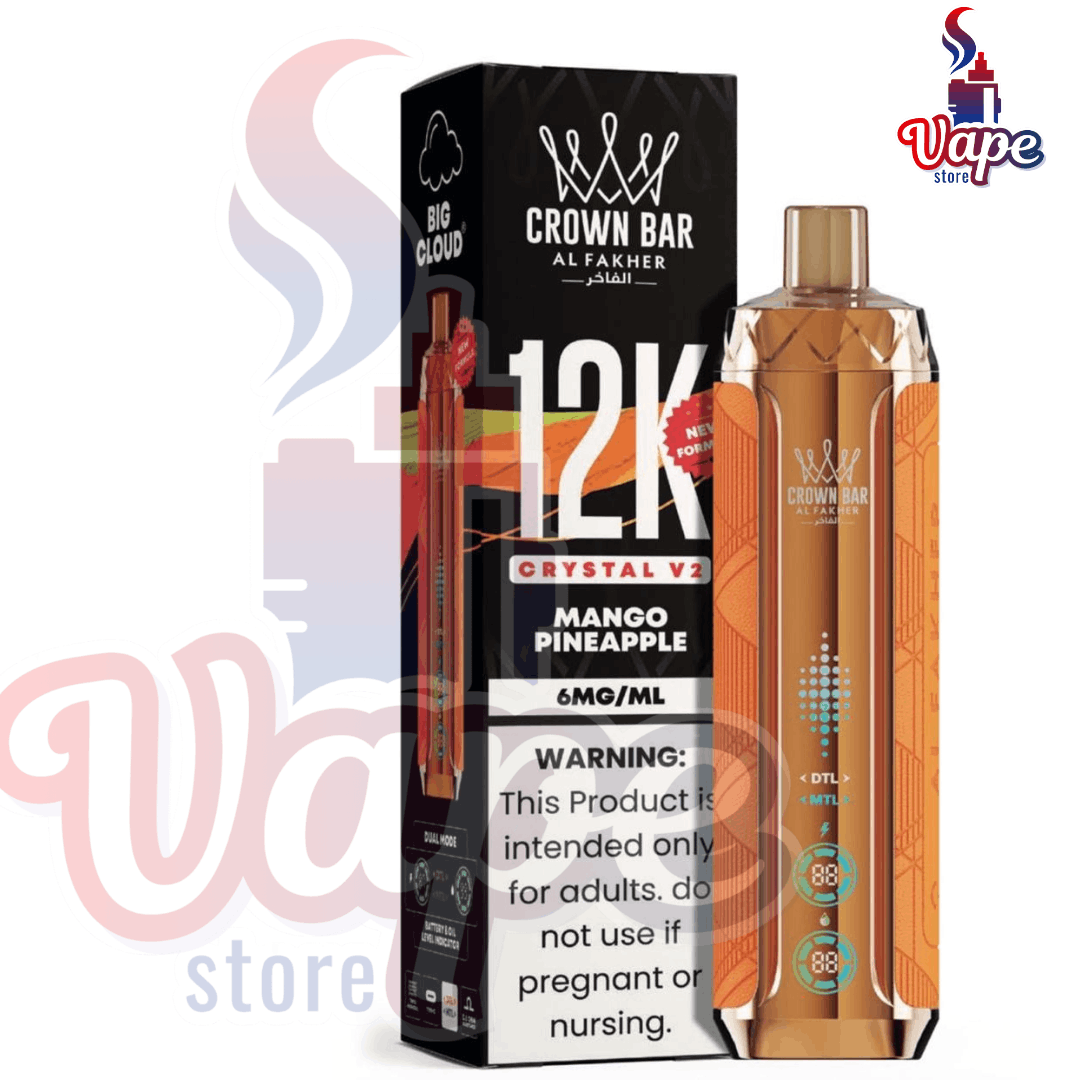 AL FAKHER CROWN BAR CRYSTAL V2 12000 PUFFS IN DUBAI - Image 6