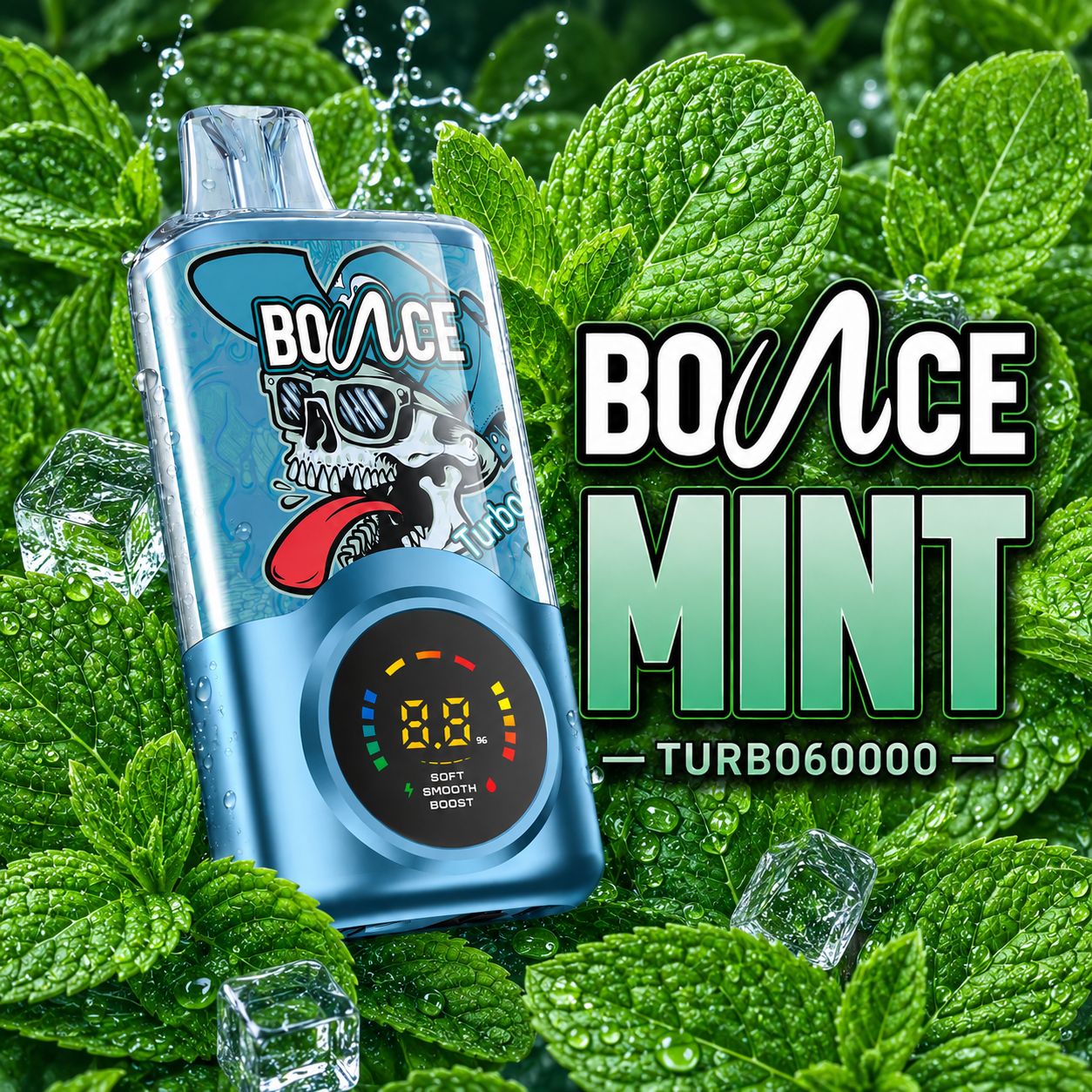 BOUNCE TURBO 60000 PUFFS DISPOSABLE VAPE MINT