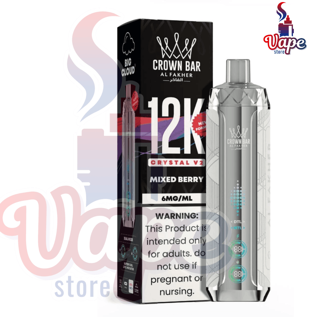 AL FAKHER CROWN BAR CRYSTAL V2 12000 PUFFS IN DUBAI - Image 5