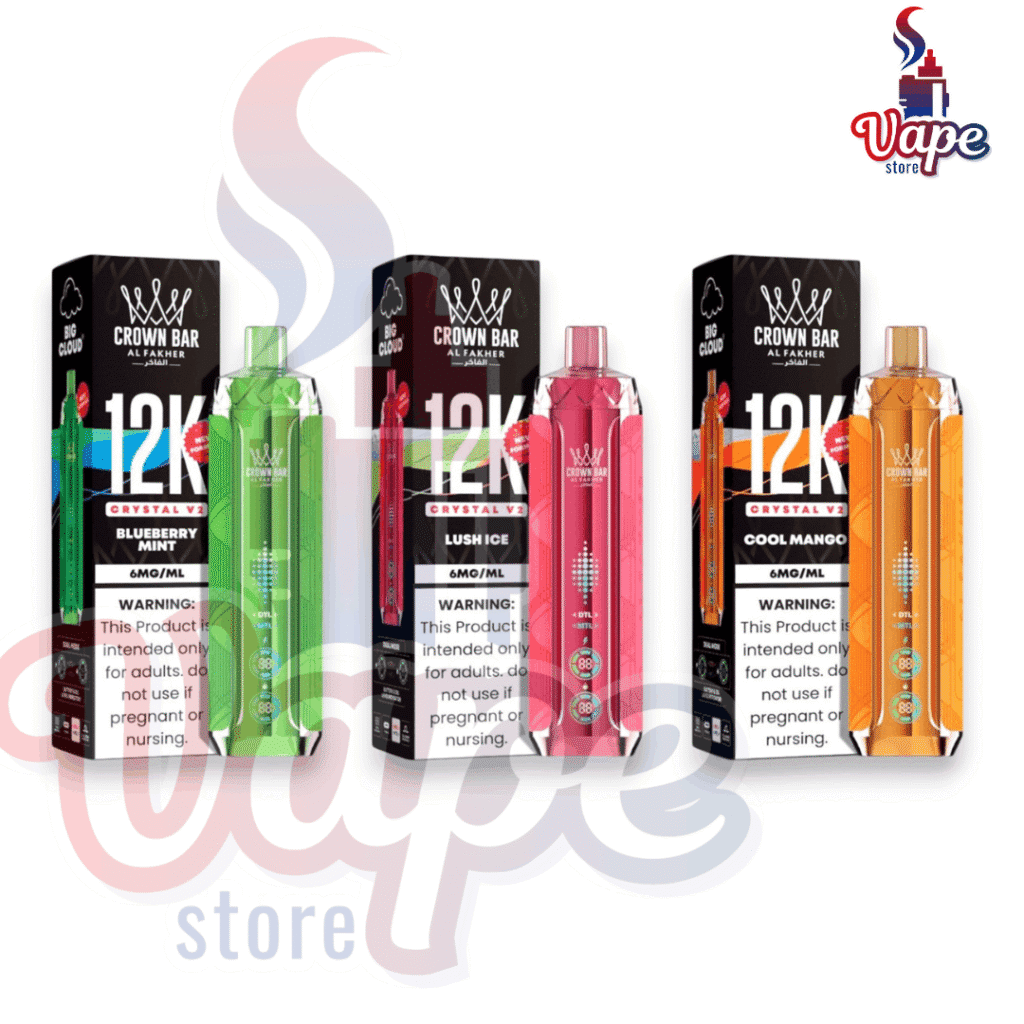 AL FAKHER CROWN BAR CRYSTAL V2 12000 PUFFS DISPOSABLE VAPE